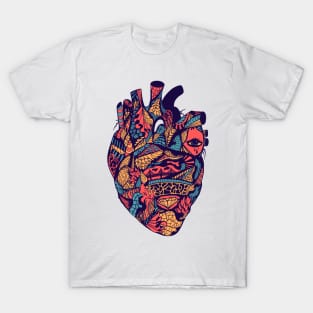 Retro Triad Transparent Heart T-Shirt